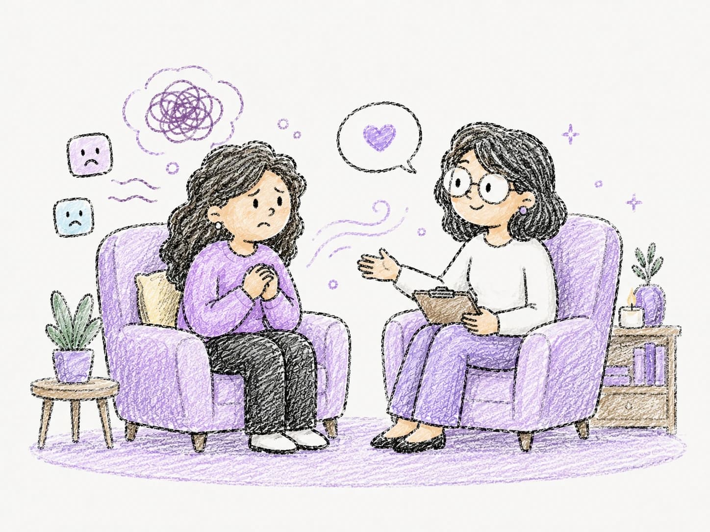 CBT therapy illustration