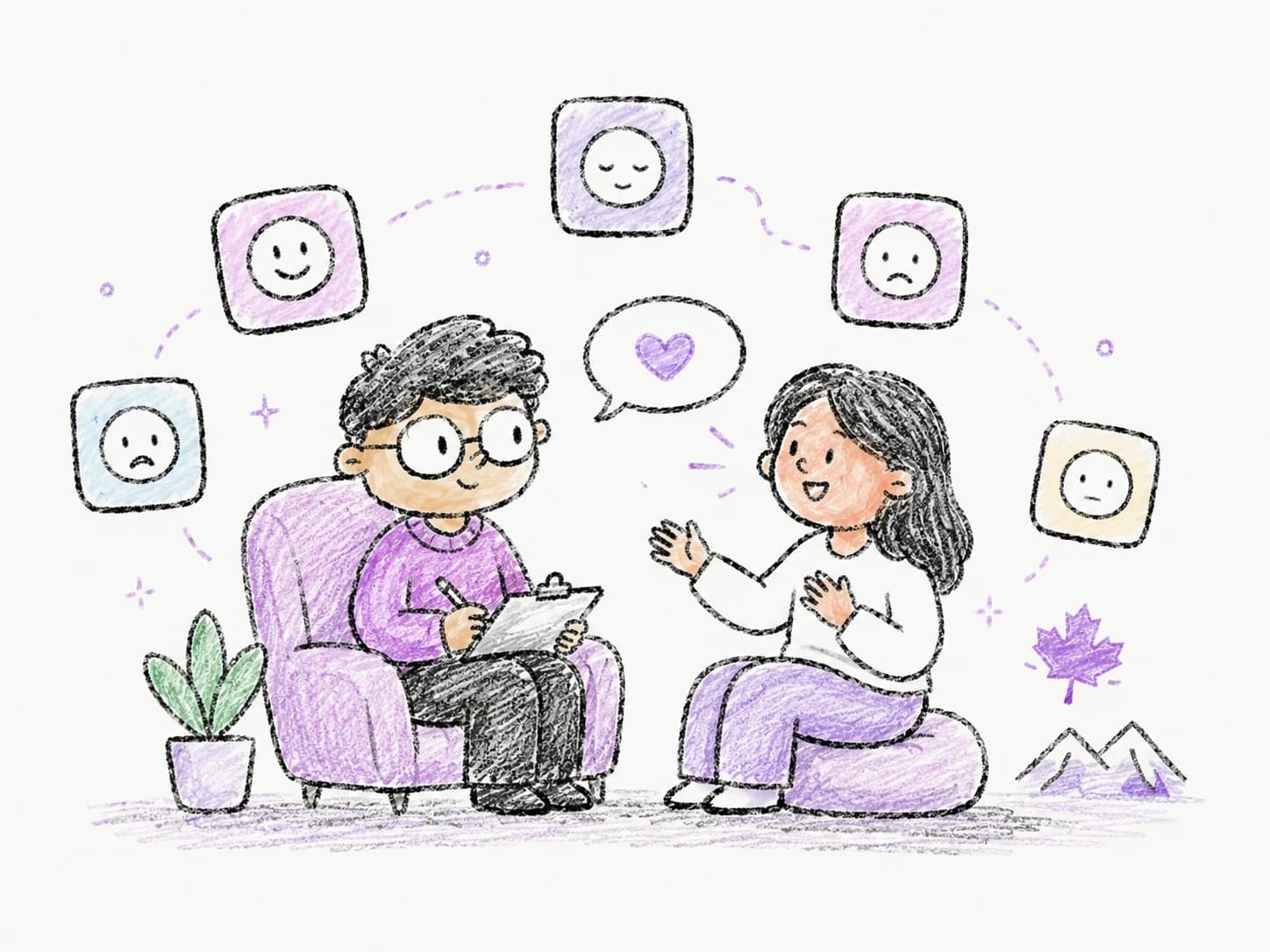 Emotion Awareness and Expression Therapy therapy illustration